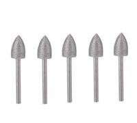 Set di frese diamantate a grana grossa da 5 pezzi 4/5/6/8/10mm, punte rotanti diamantate elettrolitiche 150#(10MMx5pcs)