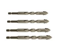 Set di frese eccentrice, set di punte elicoidali eccentrici a tagli, utensili di perforazione per piastrelle di cemento - per progetti fai da te e lavori di costruzione