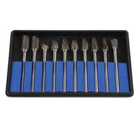 Laser Tools Carburo di Tungsteno Fresa Set 10pc 6989