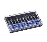 Set di Frese in Metallo 10 Pezzi, Lime in Acciaio al Carburo di Tungsteno per Trapano e Smerigliatrice, per Intaglio, Lucidatura, Foratura e Sbavatura del Metallo - Doppia Tagliente