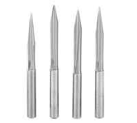 Set di frese intaglio a V 4 pezzi 15° 20° 25° 30° per mola