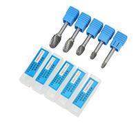 Set di frese rotanti in metallo duro da 5 pezzi a doppio taglio Materiale duro premium Rettifica ad alta precisione per lucidatura di superfici di navi automobilistiche