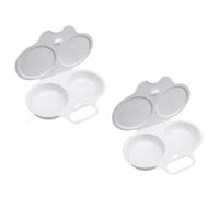 Set Di Frittata In Plastica Bianca Da 2 Pezzi, Set Di Frittata In Plastica, Stampo Per Uova Al Vapore, Utensili Da Cucina, Utensili Da Forno