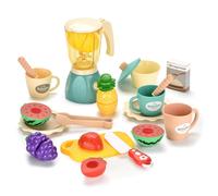 Set di frullatori giocattolo da cucina con 25 accessori - Suono autentico e sicuro, gioca e impara -