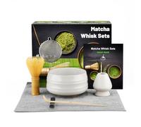 Set di frusta per matcha,Matcha Kit Cerimonia Giapponese, accessori Matcha per la cerimonia del tè, la bevanda, può anche essere offerto come regalo ad amici o colleghi