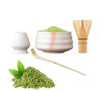 Set di frusta per matcha - Set di frusta e cucchiaio da matcha | Autenti Servizio da tè naturale Matcha | Kit Matcha Ciotola Professionale 580 ml, Per la casa, la cucina, la sala da pranzo, la F