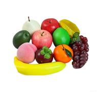 Set di frutta artificiale in schiuma vibrante, frutta decorativa per la casa ed eventi, perfetta per centrotavola e oggetti di scena per fotografia (2)
