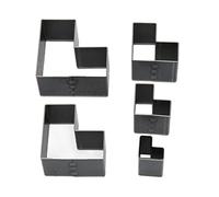 Set di fustelle per pelle, punzoni cavi in acciaio ad alto tenore di carbonio in 5 dimensioni assortite, strumenti da taglio per applicazioni in pelle, argilla e artigianato