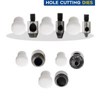 Set Di Fustelle Per Trapano Manuale 2Mm-17Mm In Ferro Plastica Per Grommet
