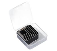 Set di fustelle rettangolari professionali per la lavorazione della pelle, ad alta precisione, in lega di acciaio, 20, 25, 30, 35, 40, 45, 50 mm, lunghezza laterale, 7 pezzi