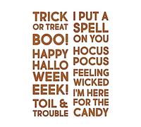 Set di fustelle Sizzix Thinlits 9PK Bold Text Halloween da Tim Holtz | 665995 | Capitolo 3 2022