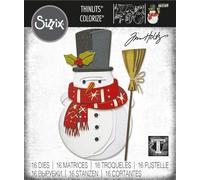Set di fustelle Thinlits, 16 pezzi, modello Winston, colorato, di Tim Holtz