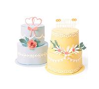 Sizzix 662113 Thinlits Fustella 8 Pezzi, Herzlichen Glückwunsch (Congratulationi Set)