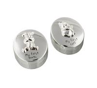 Set Di Gadget Per Il Primo Dente / Ricciolo In Argento Disney Per Baby Shower