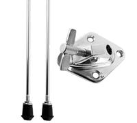Set di gambe del tamburo di bassing, accessori del set di tamburi con 2 pezzi 19 in gambe e base di tom e base, hardware di sostituzione fai-da-te in metallo per le parti dello strumento a percussion