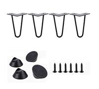 Set di gambe per tavolo da 4-15 cm, con viti autofilettanti, per progetti fai da te di mobili per la casa, design moderno della metà del secolo