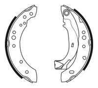 KRAFT 6026050 Kit ganasce freni