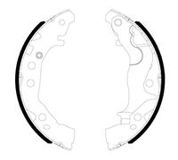 Textar Kit ganasce freni 91086800 posteriore per Suzuki Celerio