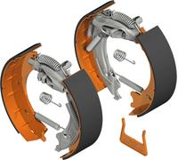 Set di ganasce knott per tipi di freno a regolazione automatica adatto per 20-2425/1