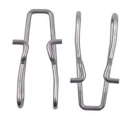 Set di ganci a clip per cintura 696626001 parti di ricambio in acciaio per trapano elettrico Ryobi P660 P225 P263 P237 P252 P661 P239 P317 utensili elettrici 2 pezzi argento (SKU)