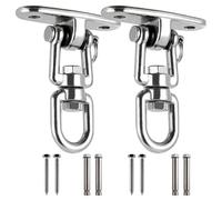 Set di ganci a dondolo resistenti, ganci da soffitto girevoli a 360° per portico in legno di cemento, include kit di sacchi di sabbia per una maggiore stabilità e sicurezza