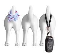 Set di ganci adesivi da parete, organizer a forma di coda di cane, appendiabiti decorativo da appendere, decorazione per casa, ingresso, bagno, camera da, soggiorno, cucina, corridoio,