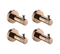 Set di ganci da parete in acciaio inox 304 color oro rosa di alta qualità, elegante accessorio da bagno, include un bellissimo porta carta igienica, portasciugamani e 4 ganci per accappatoi per una