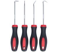 Set di Ganci E Plettri di Precisione da 4 Pezzi, Paraolio Per Auto Per Auto/guarnizione O-ring, Gancio, Mini Ganci, Estrattore, Utensili Manuali,Set di ganci e plettro di precisione per automotive