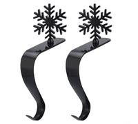 Set di ganci natalizi splendidamente realizzati con fiocchi di neve e alberi per celebrare la gioia della stagione (F)