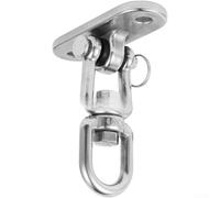 Set di ganci per altalena in acciaio inox 304, con anello girevole a 360°, montaggio a parete per interni ed esterni, portata fino a 900 kg, supporti per vela da yoga (A)