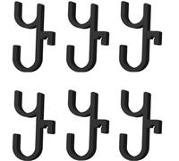 Set di ganci per ombrello per auto, staffa di montaggio verticale salvaspazio per una facile conservazione di ombrelli e borse, kit di 6 ganci in PLA nero/rosso, capacità di carico di 5 kg