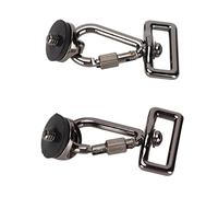 Set di Ganci per Tracolla per Fotocamera e Vite in Metallo da 2 Pezzi da 1/4 di Pollice a Installazione Rapida, Forte Blocco Rotante, Imbracatura Facile e Veloce, Si Adatta Alla