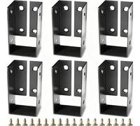 Set di ganci per travetti nascosti per strutture in legno con connettori in acciaio adatti per recinzioni, pergolati, scale, corrimano e supporti per mensole