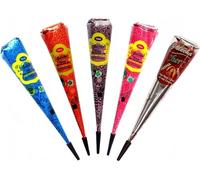 Set di gel da colorare 5 x 25 g, blu Golecha blu, arancione, castagno, rosa, ciliegia, senza ammonia, senza PPD