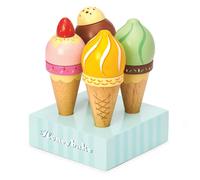 Le Toy Van - Educational Wooden Toy Honeybake Ice Creams Pretend Play Kids Playset, 6 Pieces - Great Gifts for A Boy Or Girl - Best for 2, 3, 4 And 5 Year Olds