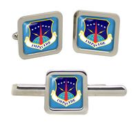 Set Di Gemelli E Clip Per Cravatta 90Th Missile Wing USAF