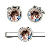 Set Di Gemelli E Clip Per Cravatta Clara Bow