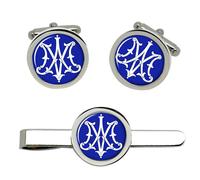 Set Di Gemelli E Clip Per Cravatta Con Monogramma Di Madre Maria