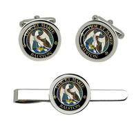 Set Di Gemelli E Clip Per Cravatta Del Clan Scozzese Ralston
