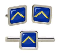 Set Di Gemelli E Clip Per Cravatta Del Maestro Venerabile Della Loggia Massonica