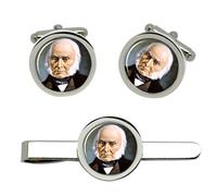 Set Di Gemelli E Clip Per Cravatta Del Presidente John Quincy Adams