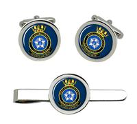 Set Di Gemelli E Clip Per Cravatta Della Polizia Navale Australiana Reale