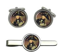 Set Di Gemelli E Clip Per Cravatta Dell'Ammiraglio Lord Nelson