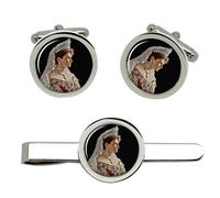Set Di Gemelli E Clip Per Cravatta Dell'Imperatrice Alessandra Feodorovna