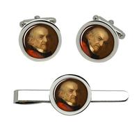 Set Di Gemelli E Clip Per Cravatta Di William Ewart Gladstone