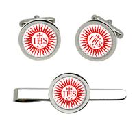 Set Di Gemelli E Clip Per Cravatta Jesuit