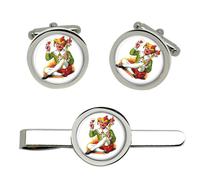 Set Di Gemelli E Clip Per Cravatta Joker