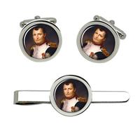 Set Di Gemelli E Clip Per Cravatta Napoleon Bonaparte 1812