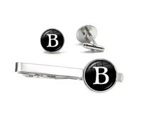 Set di gemelli e fermacravatta da uomo, for camicia abito, gioielli sposa, regalo for la festa del papà Per Uomo(Color 2)