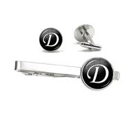 Set di gemelli e fermacravatta da uomo, for camicia abito, gioielli sposa, regalo for la festa del papà Per Uomo(Color 3)